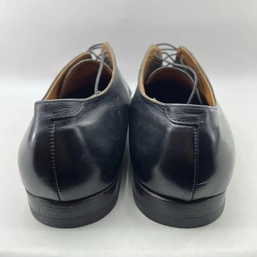 Alden CDI Blucher Split Toe Oxford Men Size 12 E/EEE Black Leather Dress Shoes